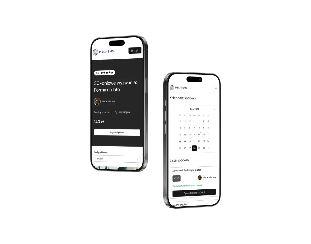 Aplikacja do zarządzania treningami fitness - EMS - TurboAplikacje